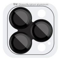 Захисне скло Metal Classic на камеру (у упак.) для Apple iPhone 14 Pro (6.1") / 14 Pro Max (6.7") Чорний / Midnight