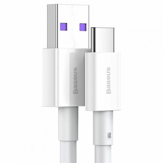 Дата кабель Baseus Superior Series Fast Charging USB to Type-C PD 66W (2m) (CATYS-A) Білий - зображення 2 