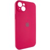 Чохол Silicone Case Full Camera Protective (AA) для Apple iPhone 14 (6.1") Червоний / Rose Red