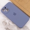 Чохол Silicone Case Full Camera Protective (AA) для Apple iPhone 14 (6.1") Сірий / Lavender Gray