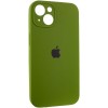 Чохол Silicone Case Full Camera Protective (AA) для Apple iPhone 14 (6.1") Зелений / Dark Olive