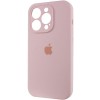 Чохол Silicone Case Full Camera Protective (AA) для Apple iPhone 14 Pro (6.1") Рожевий / Chalk Pink