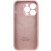Чохол Silicone Case Full Camera Protective (AA) для Apple iPhone 14 Pro (6.1") Рожевий / Chalk Pink