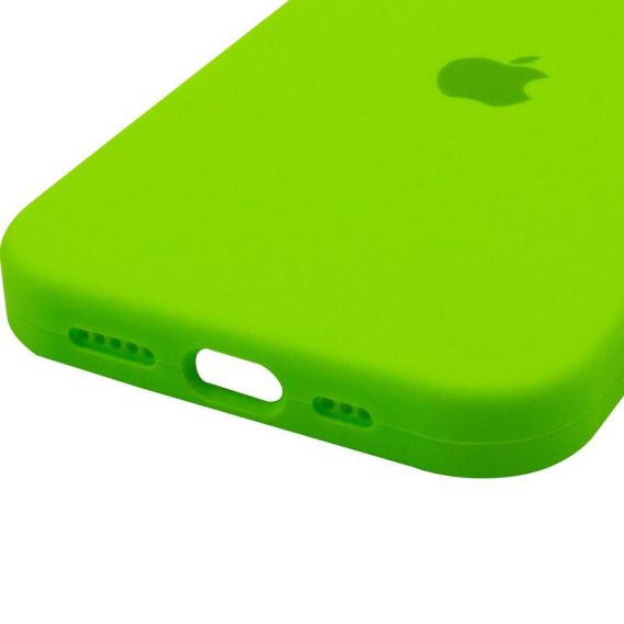Чохол для iPhone 14 Pro Silicone Case Full Protective (Acid Green)