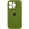 Чохол Silicone Case Full Camera Protective (AA) для Apple iPhone 14 Pro Max (6.7") Зелений / Dark Olive