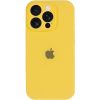 Чехол для iPhone 14 Pro Max Silicone Case Full Protective (Yellow)