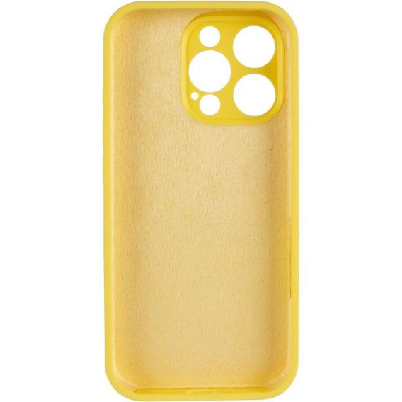 Чехол для iPhone 14 Pro Max Silicone Case Full Protective (Yellow)