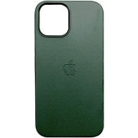 Кожаный чехол Leather Case (AAA) с MagSafe and Animation для Apple iPhone 13 Pro (6.1") Sequoia Green