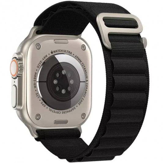 Ремінець Alpine Loop для Apple Watch 42(ser.1-3)/44/45/46/49mm (m/l) Чорний / Black - зображення 1 