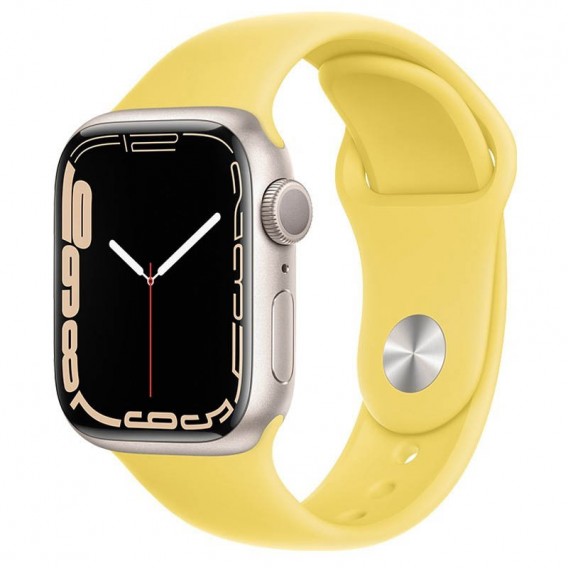 Ремінець Hoco WA01 Flexible series Apple watch (42/44/45/49mm) Light Lemon