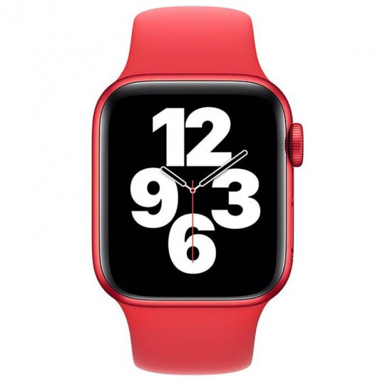 Ремінець Hoco WA01 Flexible series Apple watch (42/44/45/49mm) Red - зображення 1 