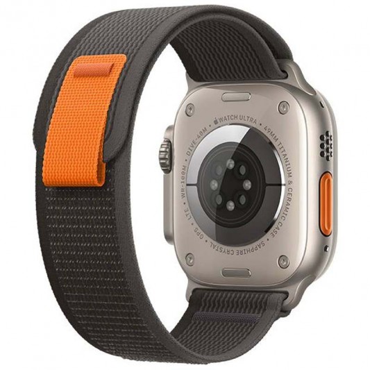Ремінець Hoco WA14 Original series Apple watch (38/40/41mm) Black with Gray - зображення 1 