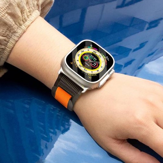 Ремінець Hoco WA14 Original series Apple watch (38/40/41mm) Black with Gray - зображення 4 