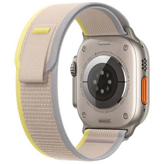 Ремінець Hoco WA14 Original series Apple watch (38/40/41mm) Yellow with White - зображення 1 