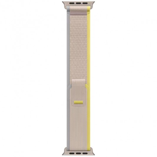 Ремінець Hoco WA14 Original series Apple watch (38/40/41mm) Yellow with White - зображення 3 