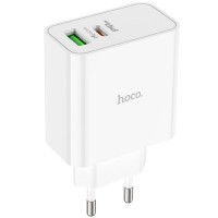 Блок питания Hoco C113A Awesome PD65W (1USB-A/1C) White