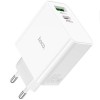 Блок питания Hoco C113A Awesome PD65W (1USB-A/1C) White