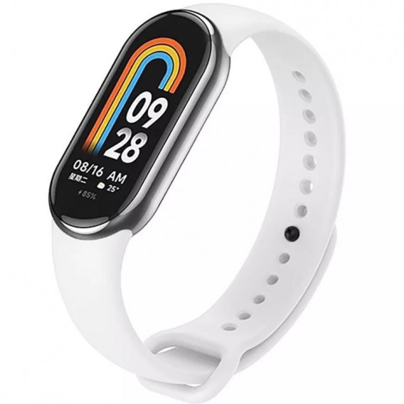 Силіконовий ремінець для Xiaomi Mi Band 8/9/10 Білий / White