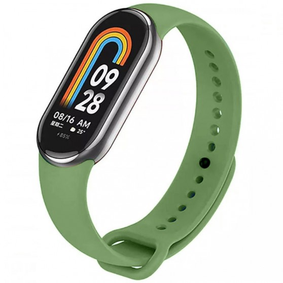 Силиконовый ремешок для Xiaomi Mi Band 8/9/10 Зеленый / Olive