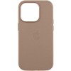 Шкіряний чохол Leather Case (AAA) with MagSafe and Animation для Apple iPhone 15 Pro Max (6.7") Taupe