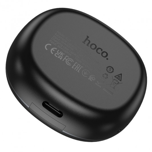 Бездротові TWS навушники Hoco EQ3 Smart Black - зображення 2 