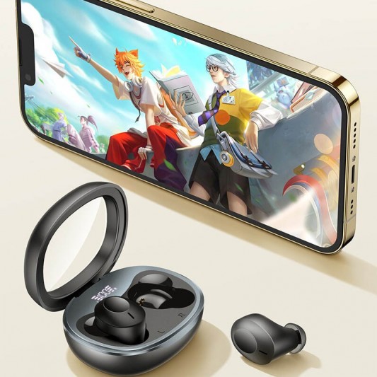 Бездротові TWS навушники Hoco EQ3 Smart Black - зображення 3 