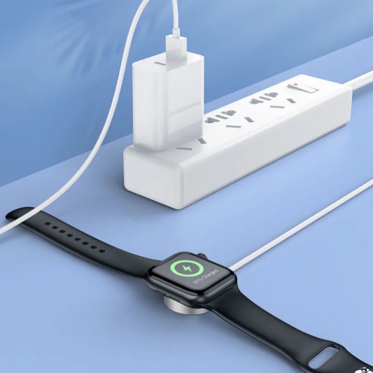 БЗП Hoco CW39 Wireless charger for iWatch (USB) White - зображення 6 