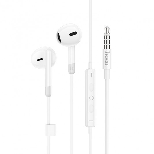 Стерео навушники Hoco M109 Pure joe (3.5mm/1.2m) White
