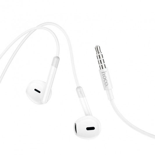 Стерео навушники Hoco M109 Pure joe (3.5mm/1.2m) White - зображення 3 