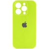 Чохол для iPhone 15 Pro Max Silicone Case Full Protective (Acid Green)