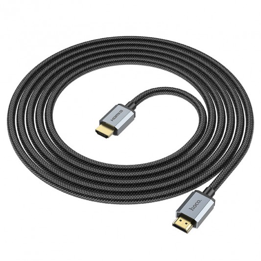 Дата кабель Hoco US03 4KHDMI Male To 4KHDMI Male (1m) Black - зображення 1 