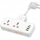 МЗП Hoco AC12A Reise (PD30W/1C3A) +Socket White МЗП Hoco AC12A Reise (PD30W/1C3A) +Socket White