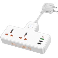 Блок питания Hoco AC12A Reise (PD30W/1C3A) + Socket White