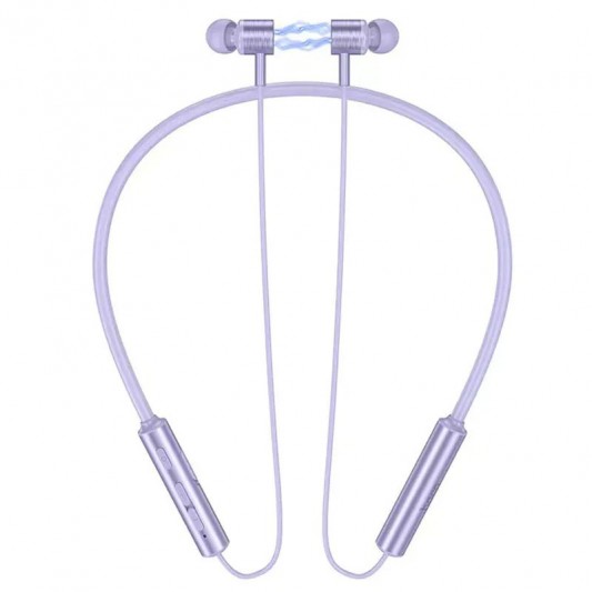 Bluetooth Навушники Hoco ES69 Platium neck-mounted Purple - зображення 1 