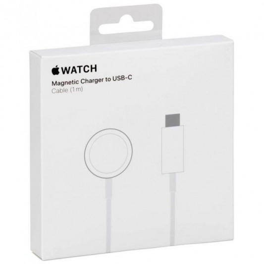 БЗП Magnetic Fast Charger to USB-C Cable for Apple Watch (AAA) (box) White - зображення 4 