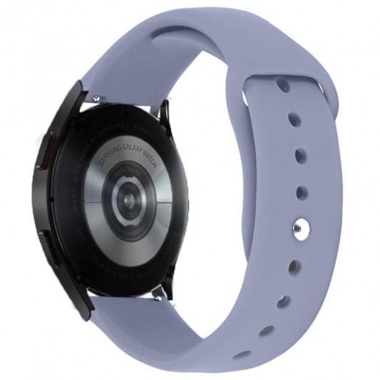 Силіконовий ремінець Sport для Smart Watch 20mm Сірий / Lavender Gray