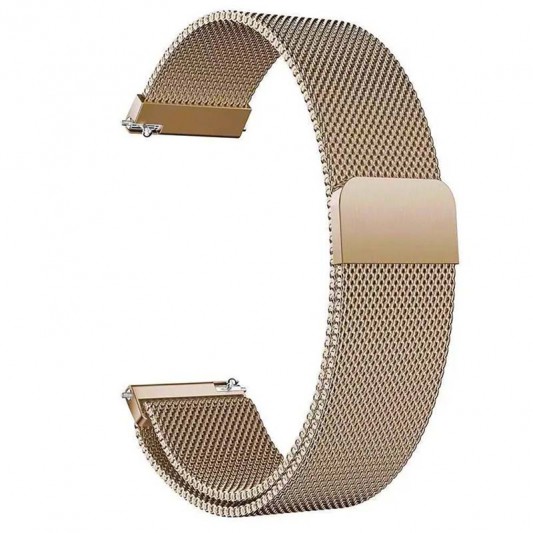 Ремінець Milanese Loop для Smart Watch 22mm Retro Gold
