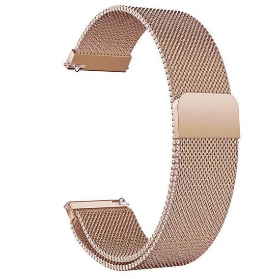 Ремінець Milanese Loop для Smart Watch 22mm Rose Gold