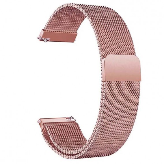 Ремінець Milanese Loop для Smart Watch 22mm Pink