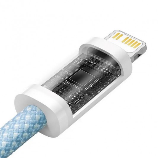 Дата кабель Baseus Dynamic Series Type-C to Lightning 20W (1m) (CALD000002) Blue - зображення 2 
