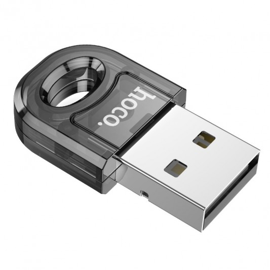 Bluetooth адаптер Hoco UA28 USB Transparent black - зображення 2 