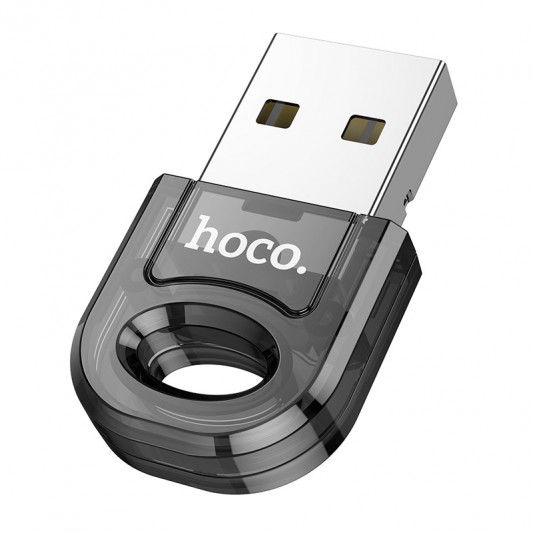 Bluetooth адаптер Hoco UA28 USB Transparent black - зображення 3 