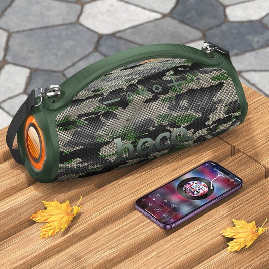 Bluetooth колонка Hoco HA4 Surge outdoor Camouflage Green - зображення 3 