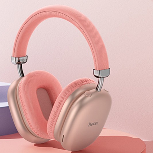 Накладні бездротові навушники Hoco W35 Max Joy Pink - зображення 1 
