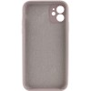 Чохол Silicone Case Full Camera Protective (AA) NO LOGO для Apple iPhone 12 (6.1") Сірий / Lavender