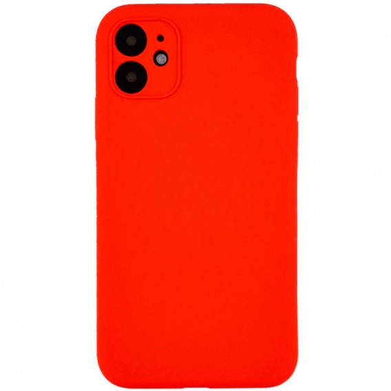 Чохол Silicone Case Full Camera Protective (AA) NO LOGO для Apple iPhone 12 (6.1") Червоний / Red