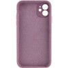 Чохол Silicone Case Full Camera Protective (AA) NO LOGO для Apple iPhone 12 (6.1") Ліловий / Lilac Pride