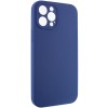 Чохол Silicone Case Full Camera Protective (AA) NO LOGO для Apple iPhone 12 Pro Max (6.7") Синій / Deep navy