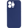 Чохол Silicone Case Full Camera Protective (AA) NO LOGO для Apple iPhone 13 Pro (6.1") Синій / Deep navy