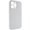 Чохол Silicone Case Full Camera Protective (AA) NO LOGO для Apple iPhone 13 Pro Max (6.7") Білий / White